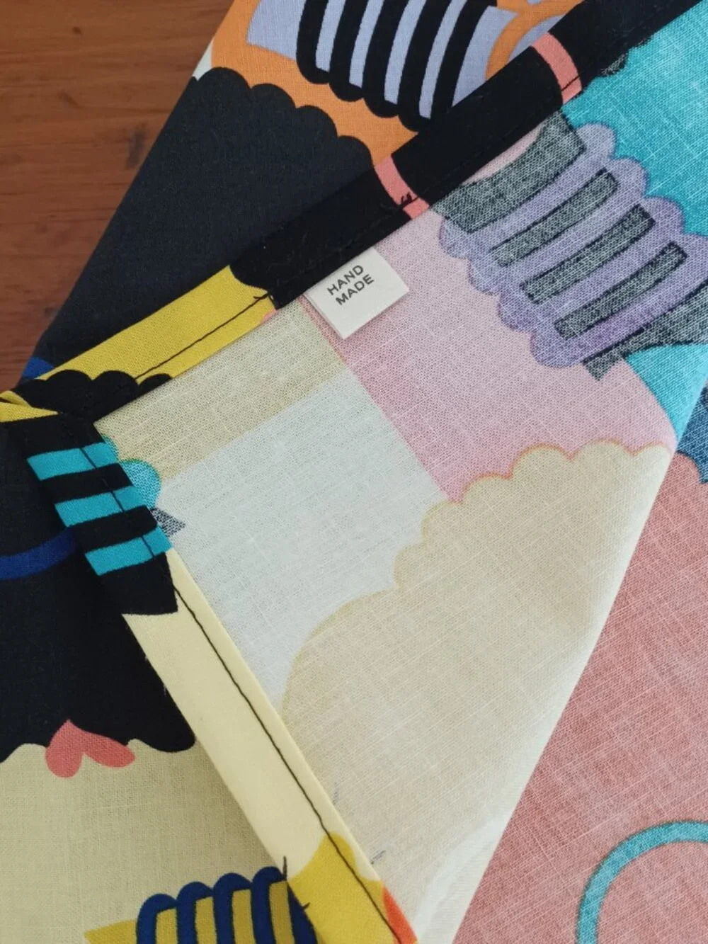 African Ladies Afro Silhouette Cloth Table Napkins - Set of 4